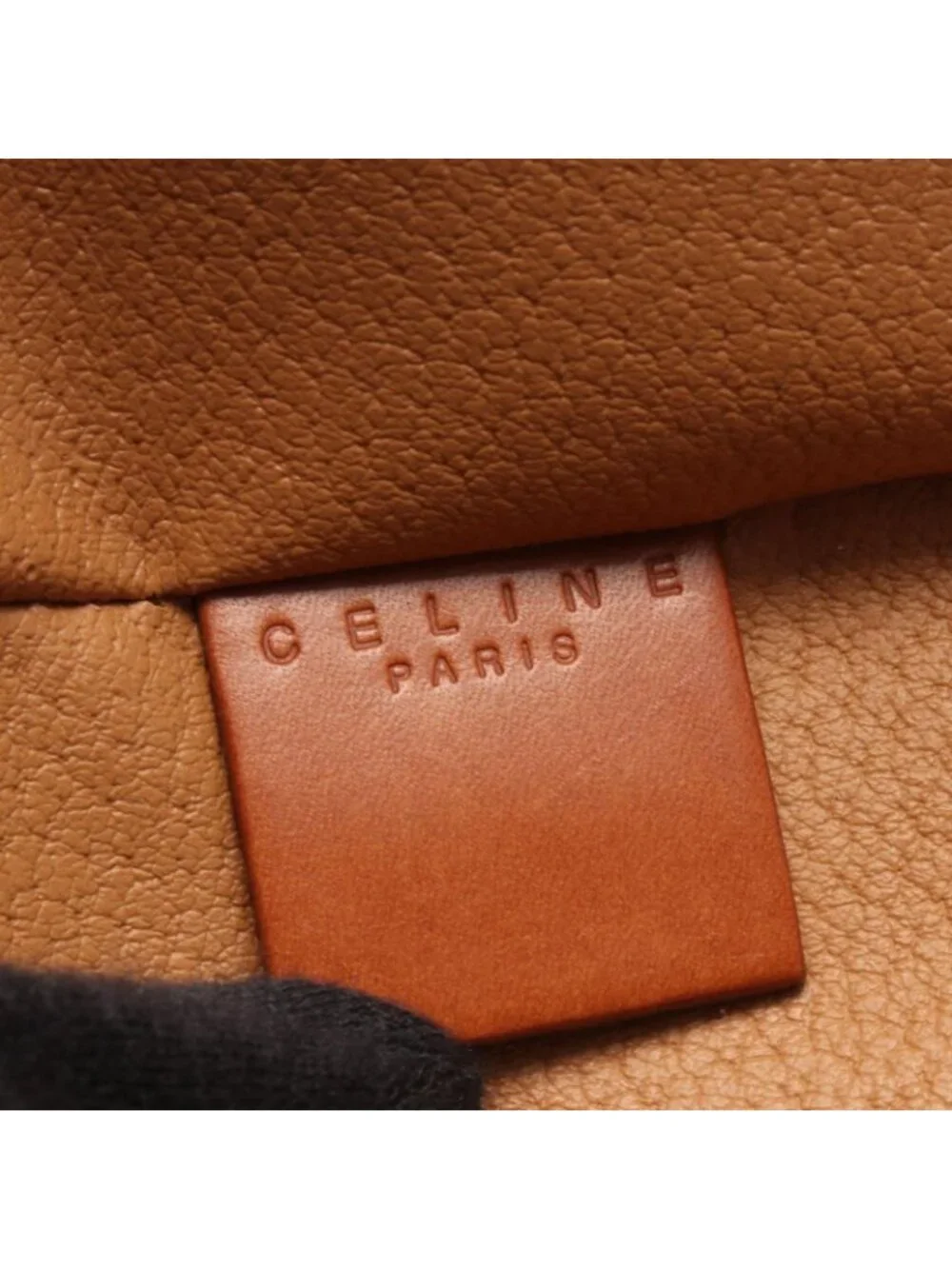 Celine Handbag Macadam Brown Canvas Leather Vanity